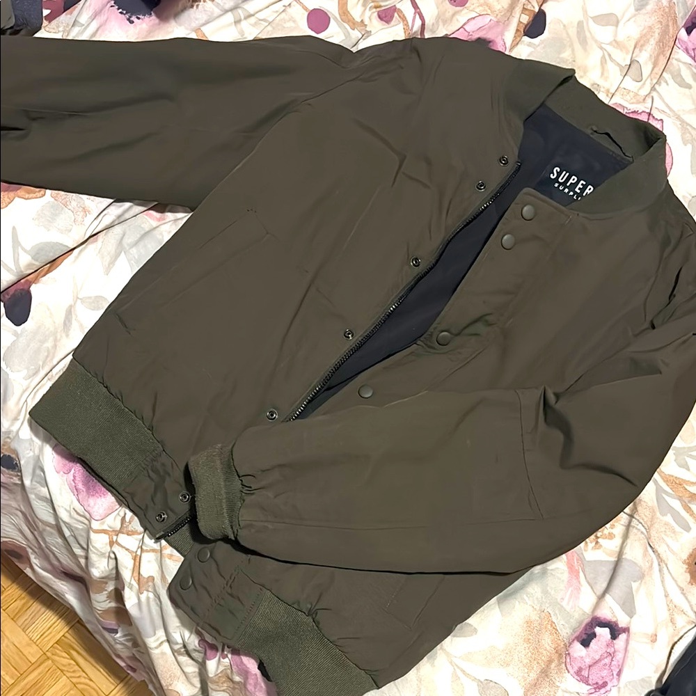 Superdry Men's Olive Bomber Jacket